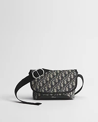 Mini Dior Jett Messenger Bag with Flap