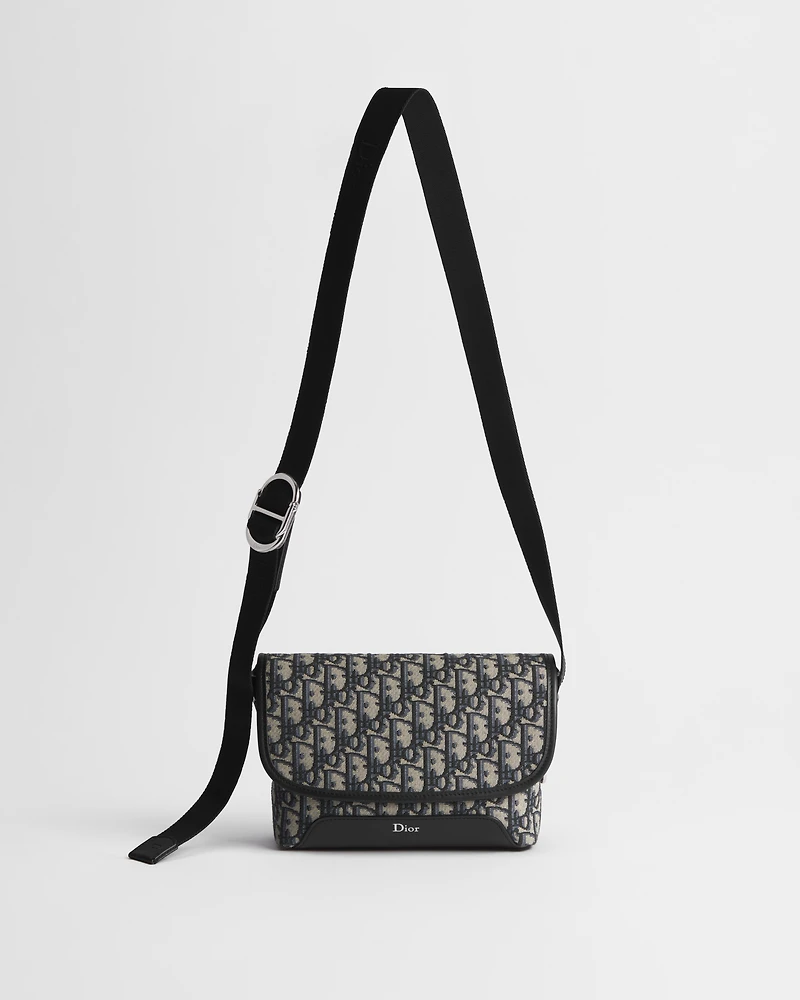 Mini Dior Jett Messenger Bag with Flap