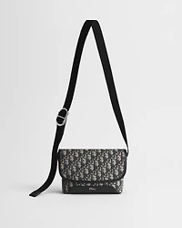 Mini Dior Jett Messenger Bag with Flap