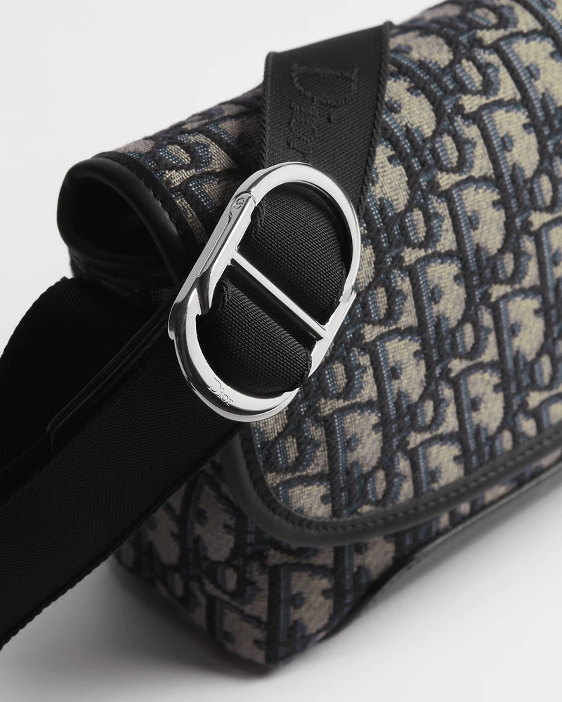 Mini Dior Jett Messenger Bag with Flap