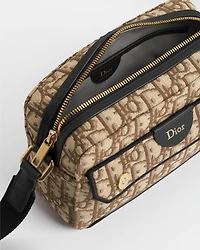 Mini Pocket Dior Jett Zipped Messenger Bag