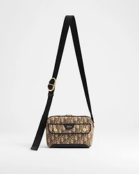 Mini Pocket Dior Jett Zipped Messenger Bag