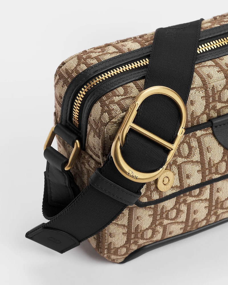 Mini Pocket Dior Jett Zipped Messenger Bag