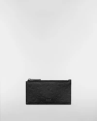 Zipped Card Holder with Split Ring