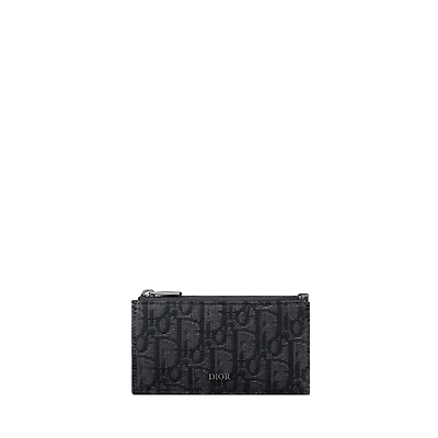 Zipped Card Holder with Split Ring
