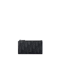 Zipped Card Holder with Split Ring