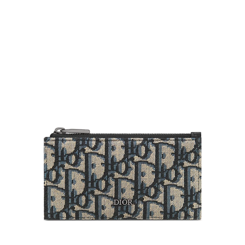 Zipped Card Holder with Split Ring