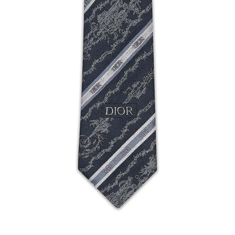 Striped Toile de Jouy Tie