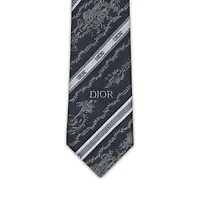 Striped Toile de Jouy Tie