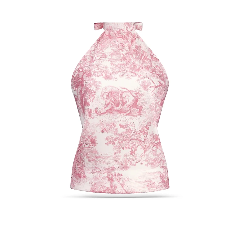Dioriviera Toile de Jouy Sauvage Dior Silk Top