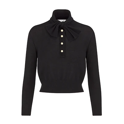 Tied Collar Sweater