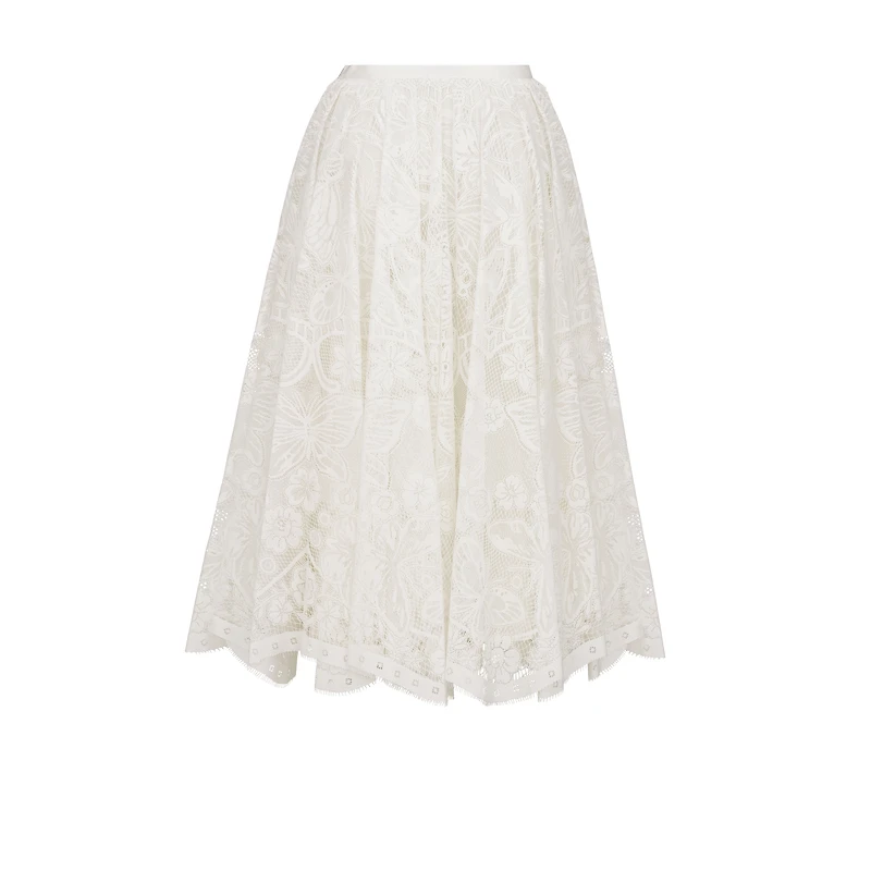 Mid-Length Flared Skirt