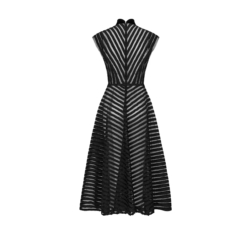 Mid-Length Embroidered Dress