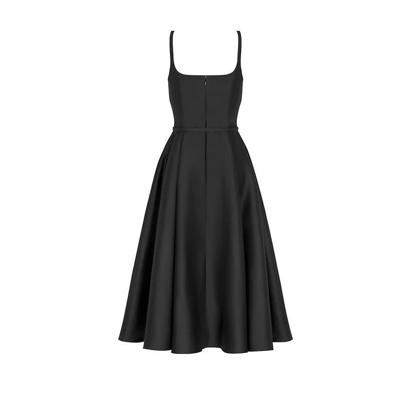 Flared Mid-Length Dress