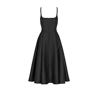 Flared Mid-Length Dress