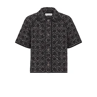 Macrocannage Short-Sleeved Jacket