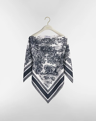 Toile de Jouy Sauvage Dior Silk Top