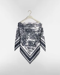 Toile de Jouy Sauvage Dior Silk Top