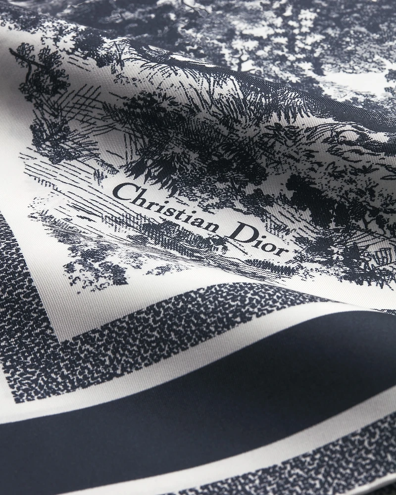 Toile de Jouy Sauvage Dior Silk Top
