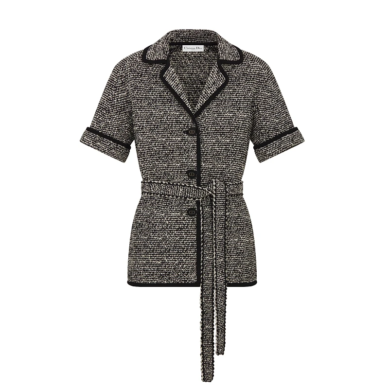 Short-Sleeved Belted Jacket