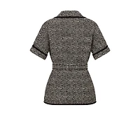 Short-Sleeved Belted Jacket