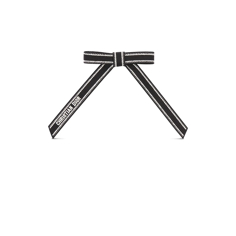 Christian Dior Embroidered Dior Twist Bow