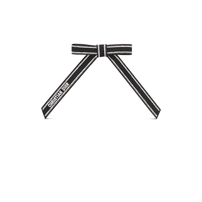 Christian Dior Embroidered Dior Twist Bow