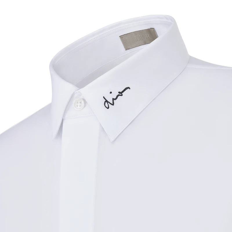 Shirt with Dior Embroidery