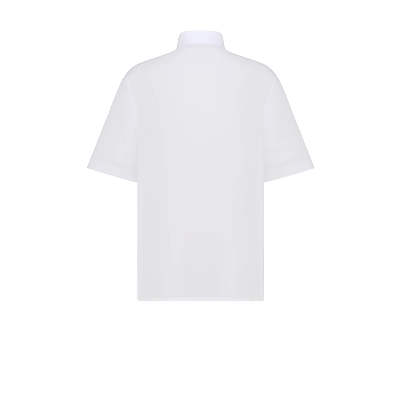 Short-Sleeved Shirt with Diorling Embroidery