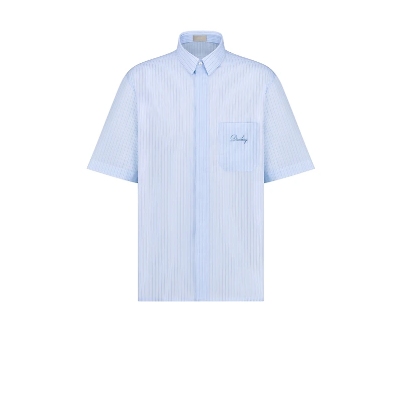 Short-Sleeved Shirt with Diorling Embroidery