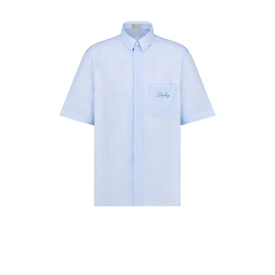 Short-Sleeved Shirt with Diorling Embroidery