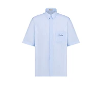 Short-Sleeved Shirt with Diorling Embroidery