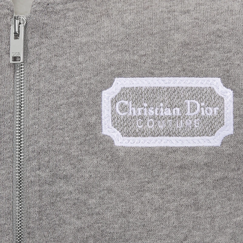 Baby Christian Dior Couture Zipped Hooded Sweatshirt