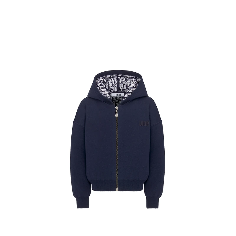 Kids' Reversible Zipped Cardigan with Hood