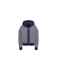 Kids' Reversible Zipped Cardigan with Hood