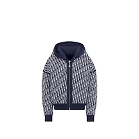 Kids' Reversible Zipped Cardigan with Hood