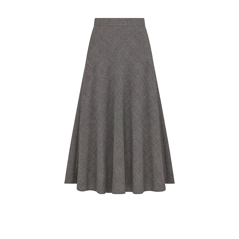 Flared Mid-Length Skirt