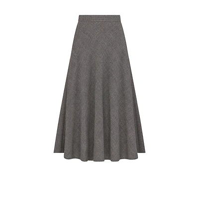Flared Mid-Length Skirt