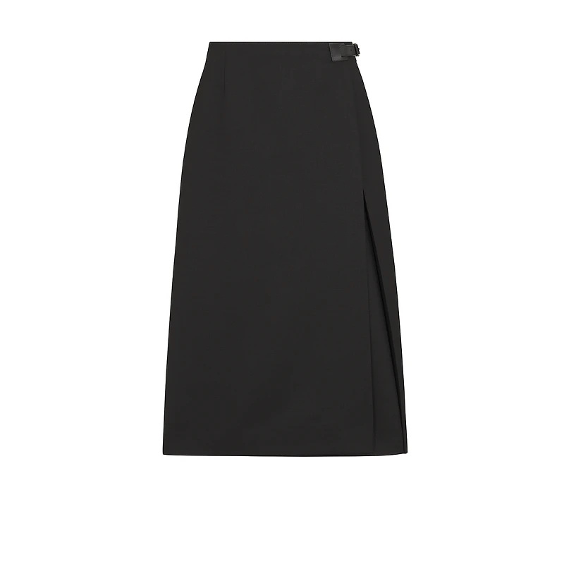 Mid-Length Wrap Skirt