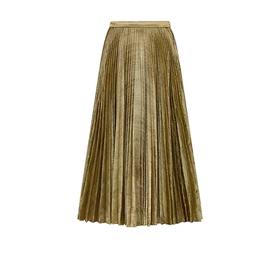 Dior Or Mid-Length Pleated Skirt