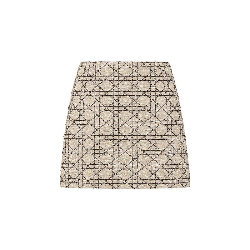 Macrocannage Miniskirt