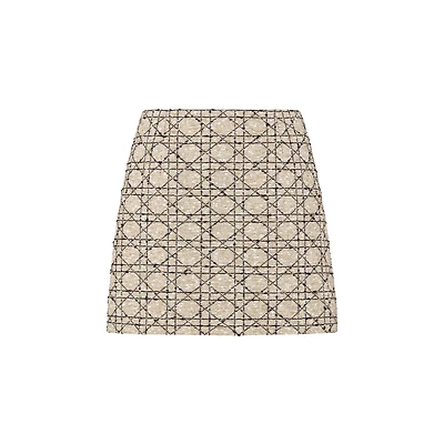 Macrocannage Miniskirt