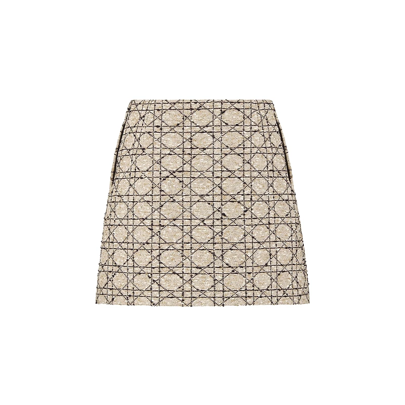 Macrocannage Miniskirt