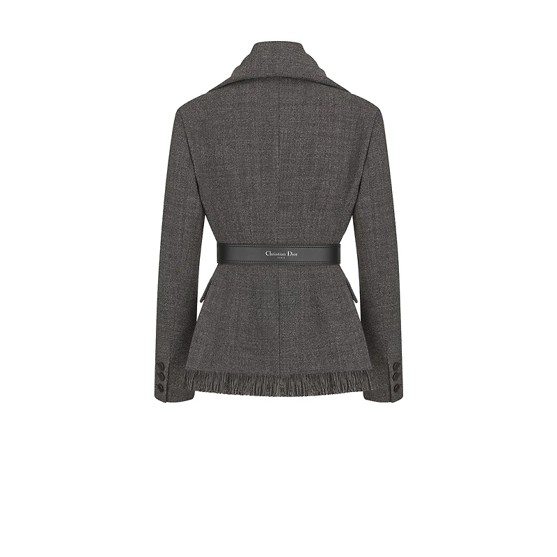 Belted Jacket with Removable Scarf