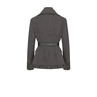 Belted Jacket with Removable Scarf