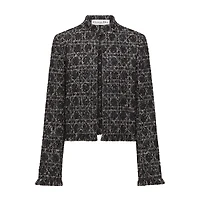 Macrocannage Cropped Jacket