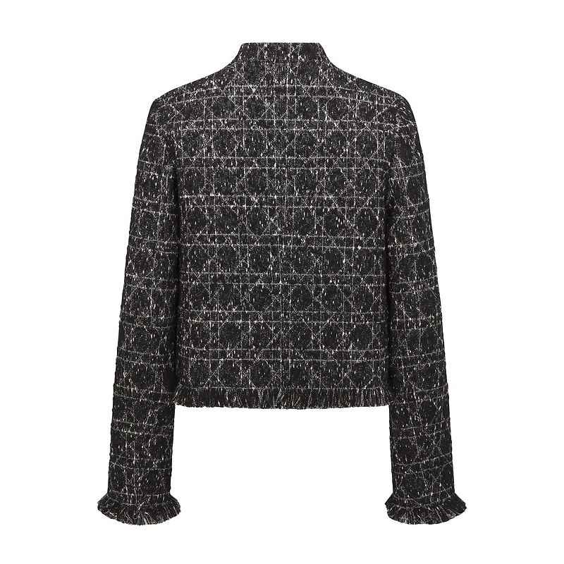 Macrocannage Cropped Jacket
