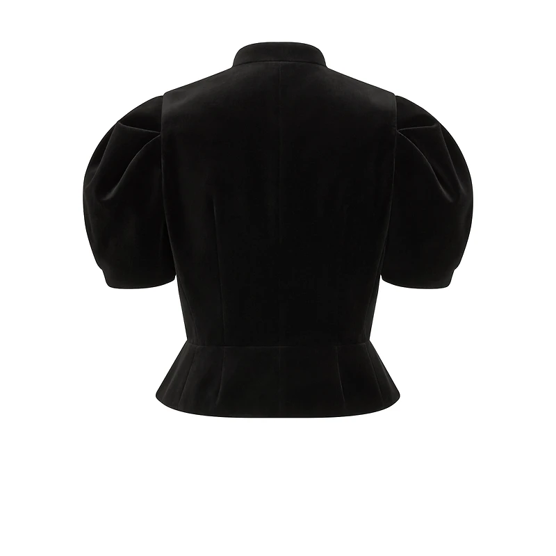 Fitted Short-Sleeved Jacket