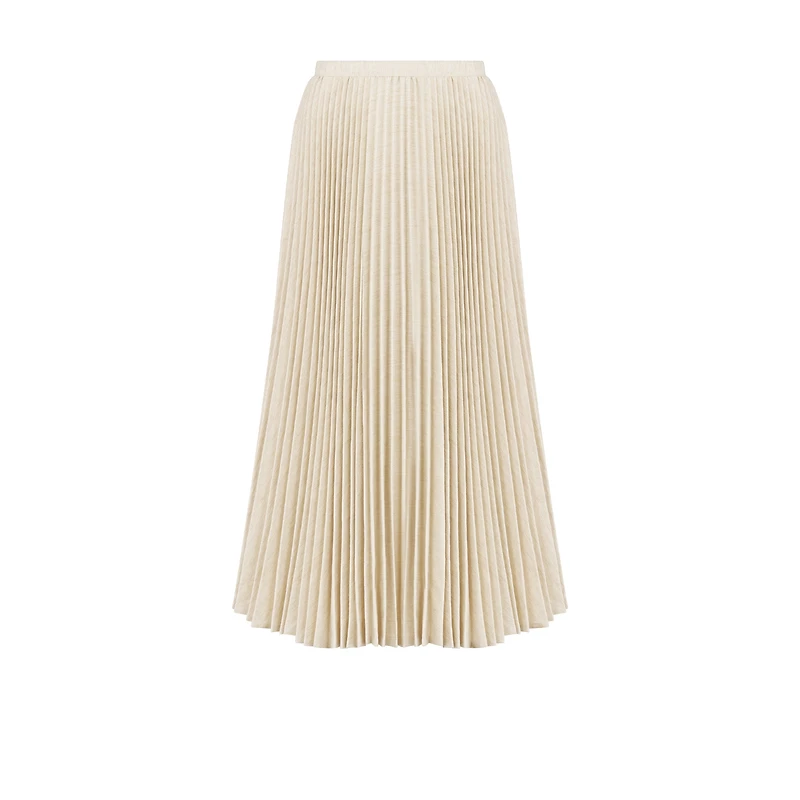 Dior Or Mid-Length Pleated Skirt