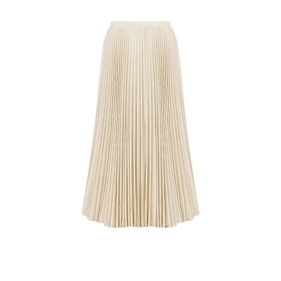 Dior Or Mid-Length Pleated Skirt